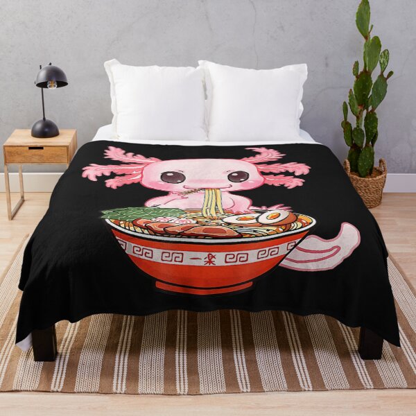 Item preview, Kawaii Axolotl Eating Ramen Noodles Anime designed and sold by hieuhieustore.
