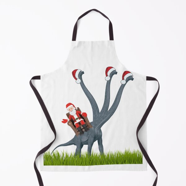 Item preview, Dinosaur Christmas with Santa Claus 7 | 3-necked dinosaur | Merry Xmas designed and sold by CosmicStory.