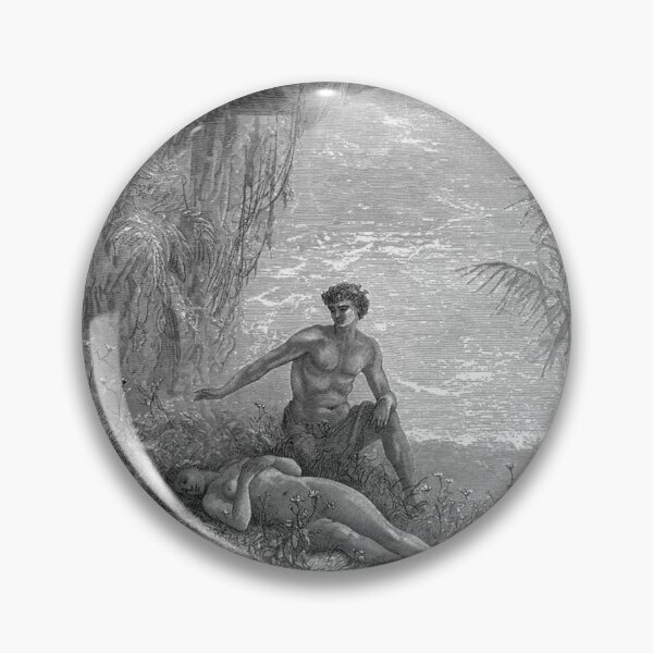 Item preview,  Paradise Lost Adam watches as Eve sleeps - Gustave Dore designed and sold by Vintage Designs +.
