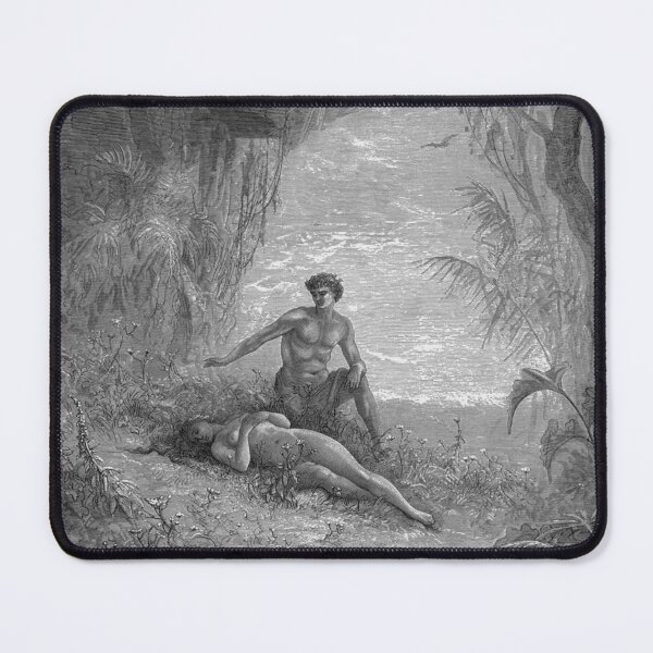 Item preview, Paradise Lost Adam watches as Eve sleeps - Gustave Dore designed and sold by Vintage Designs +.