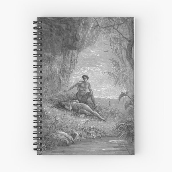 Item preview,  Paradise Lost Adam watches as Eve sleeps - Gustave Dore designed and sold by Vintage Designs +.