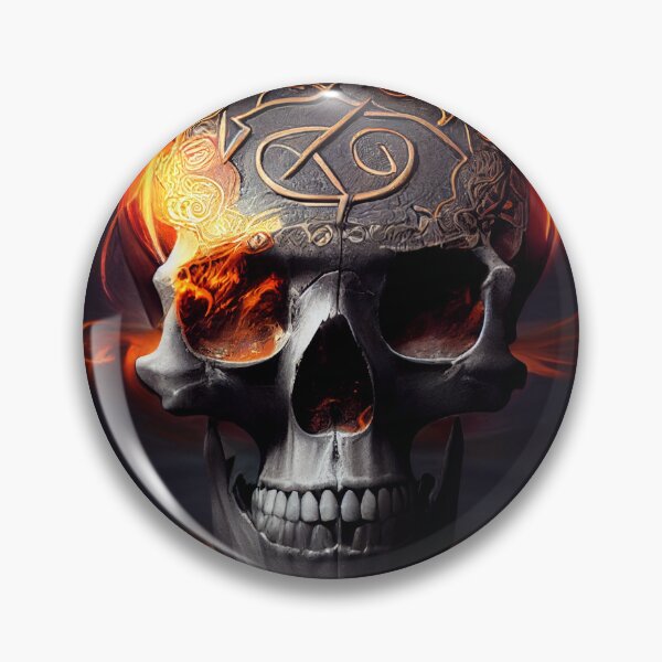 Item preview, Spooky Firey Skull designed and sold by Sureshmoksh.