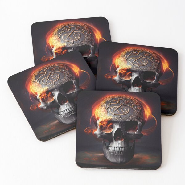 Item preview, Spooky Firey Skull designed and sold by Sureshmoksh.