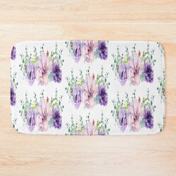 Item preview, Colorful watercolor flowers on white designed and sold by tetibright.