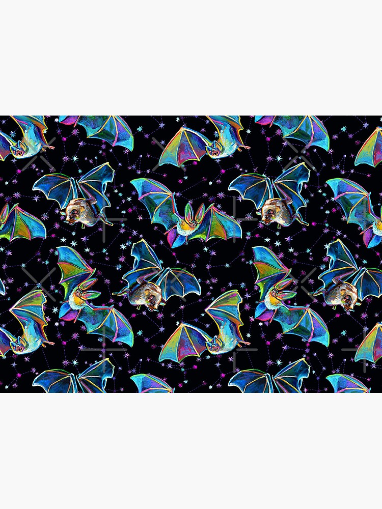 Psychedelic Bat Pattern by Robert Phelps by RobertPhelpsArt