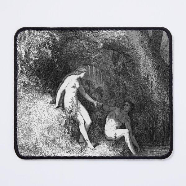 Item preview, Paradise Lost Eve talks to Adam - Gustave Dore designed and sold by Vintage Designs +.