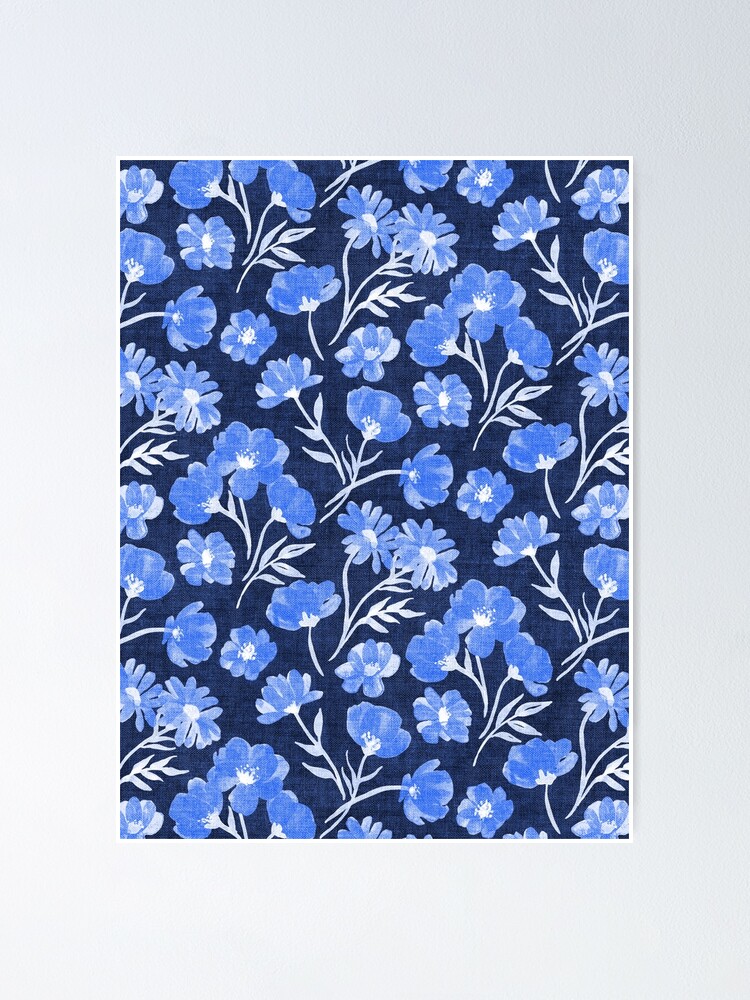 Society6 ケース Cornflower Blue Moroccan Hand Painted Handmade-tile-decorative-