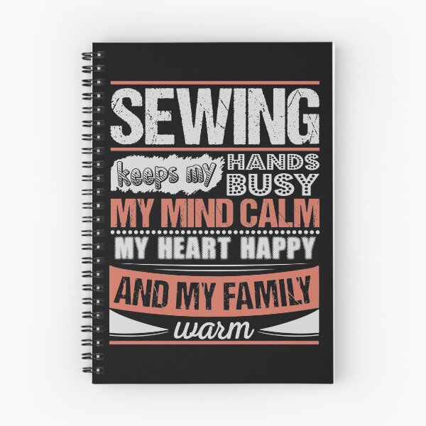 Item preview, Sewing Keeps Hands Busy Mind Calm Hobby designed and sold by TeeRepublic.