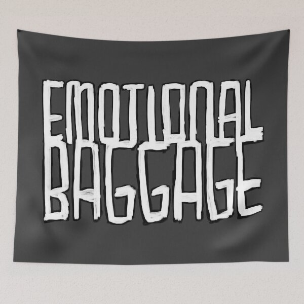 Item preview, Emo Emotional Baggage designed and sold by badlydrawnbabe.