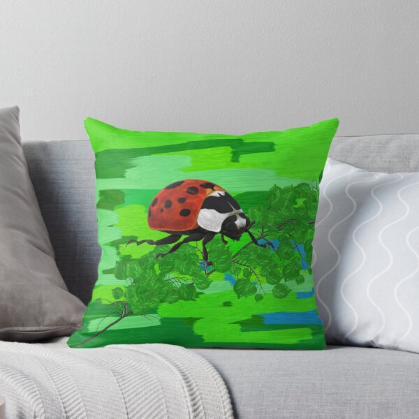 Item preview, Ladybug sits on branches designed and sold by marygov.