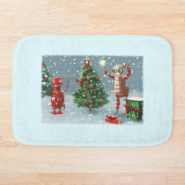 Item preview, Two robots and their Christmas tree designed and sold by dreamsfromadraw.