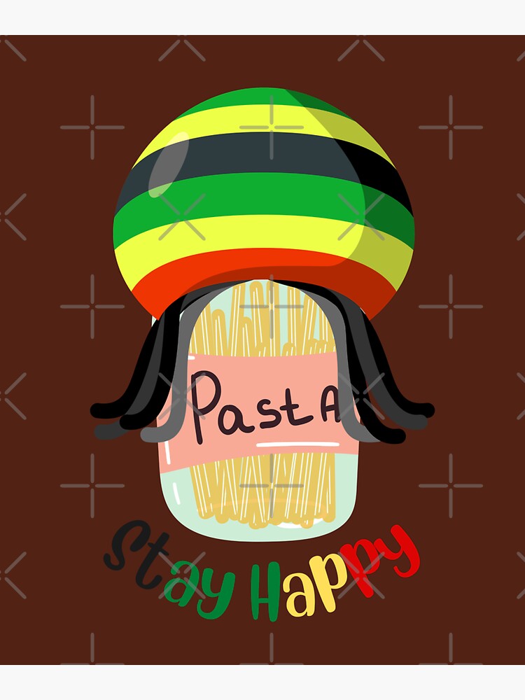 "Rasta Pasta Blend" Sticker for Sale by seriyusink69 Redbubble