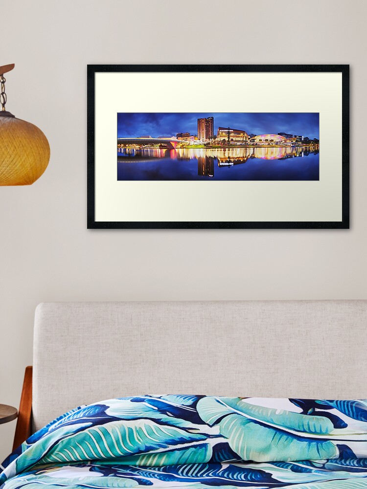 Thumbnail 2 of 7, Framed Art Print, Adelaide Riverbank, South Australia designed and sold by Chockstone.
