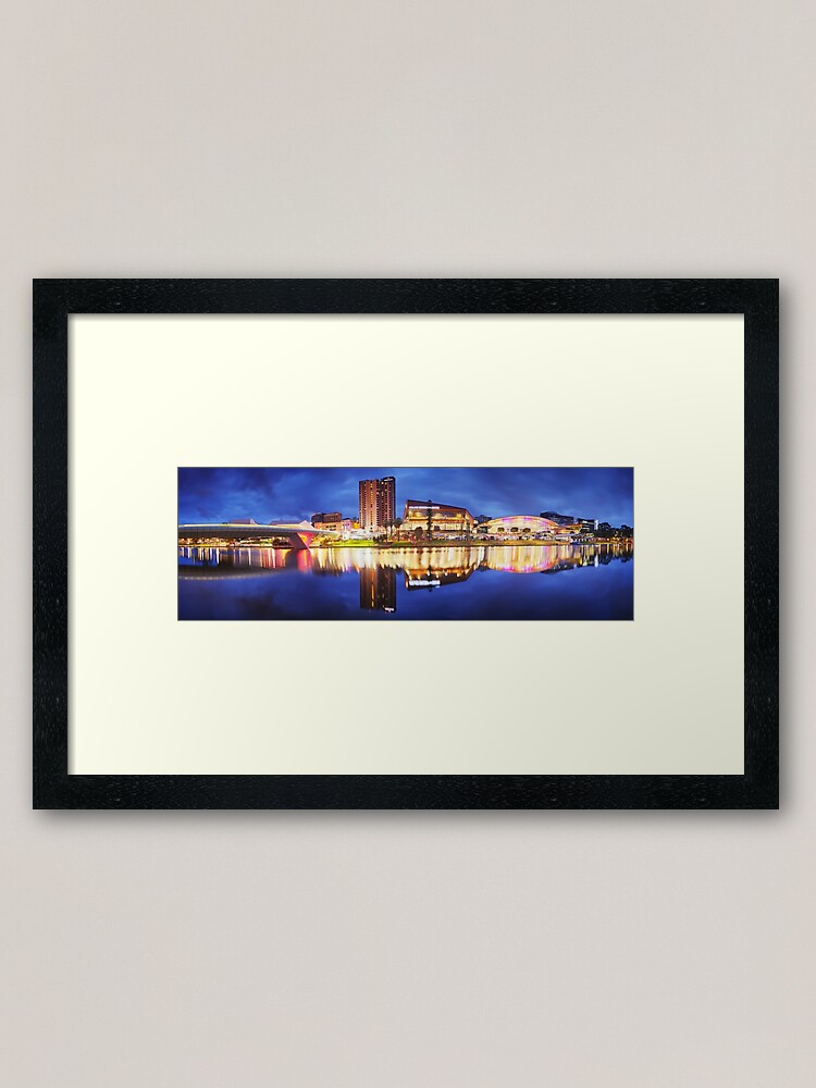 Thumbnail 1 of 7, Framed Art Print, Adelaide Riverbank, South Australia designed and sold by Chockstone.