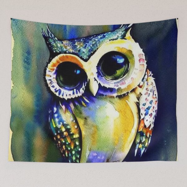 Item preview, Cute Owl in the Forest designed and sold by DreamScheme.