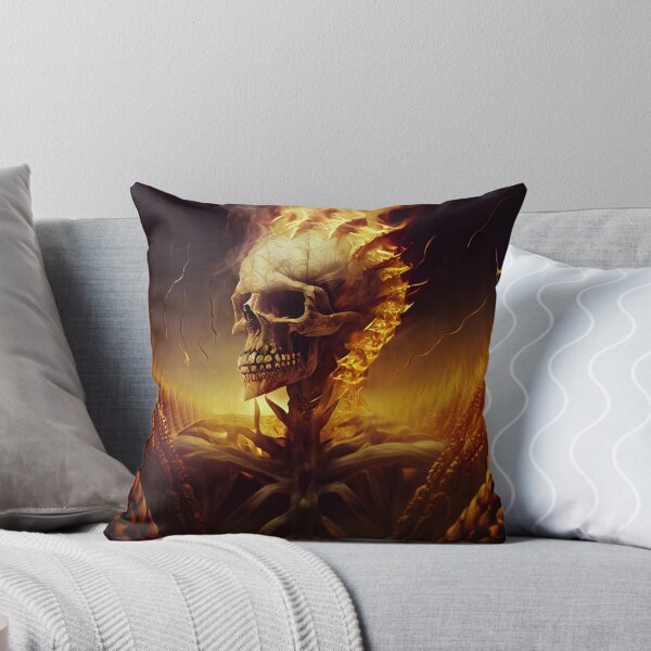 Item preview, Firery Ghost-skull designed and sold by Sureshmoksh.