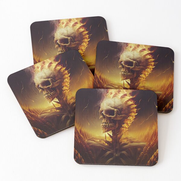 Item preview, Firery Ghost-skull designed and sold by Sureshmoksh.