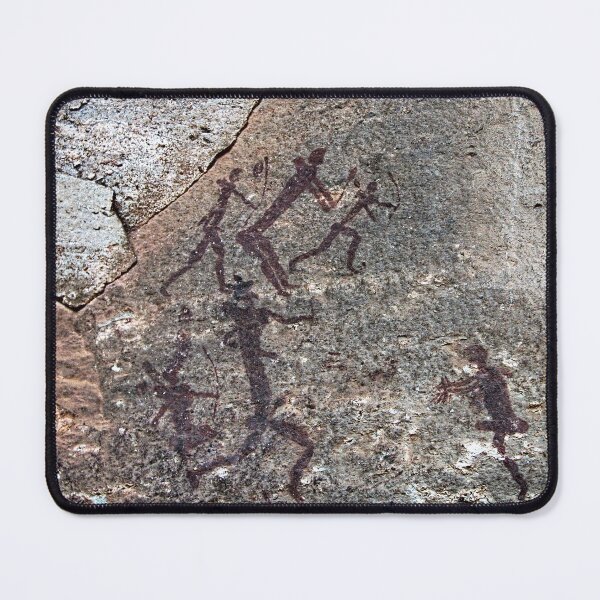 Item preview, African Prehistoric Rock Art Painting Hunting Scene designed and sold by worldways.