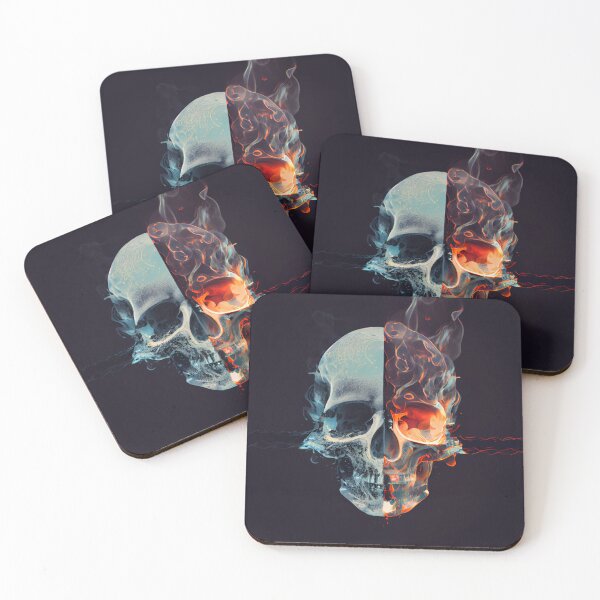 Item preview, Water and Fire - Skull designed and sold by Sureshmoksh.