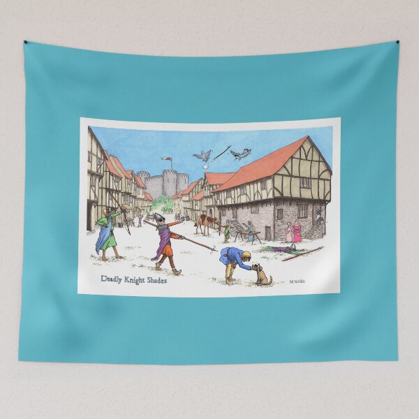 Item preview, Deadly Knight Shades - Medieval humor poster designed and sold by MNoblestudio.