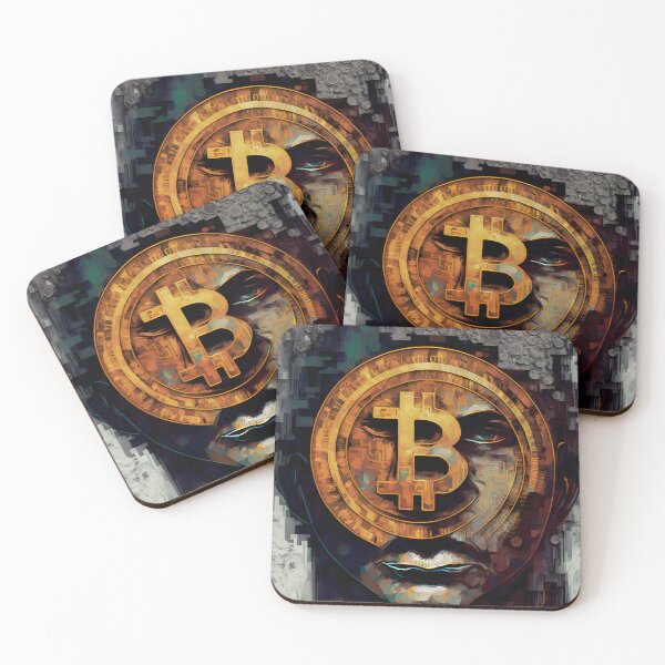 Item preview, Bitcoin Logo Fantasy Art designed and sold by HodlerSqvad.
