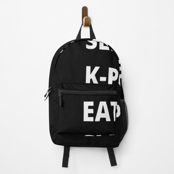 Item preview, Eat Sleep K-Pop Repeat Racerback Tank Top designed and sold by jalagorezzioi.