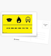 0118 999 881 999 725 3 Postcards