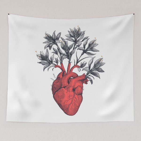 Item preview, Blooming heart designed and sold by Valeriya Korenkova Kodamorkovkart.