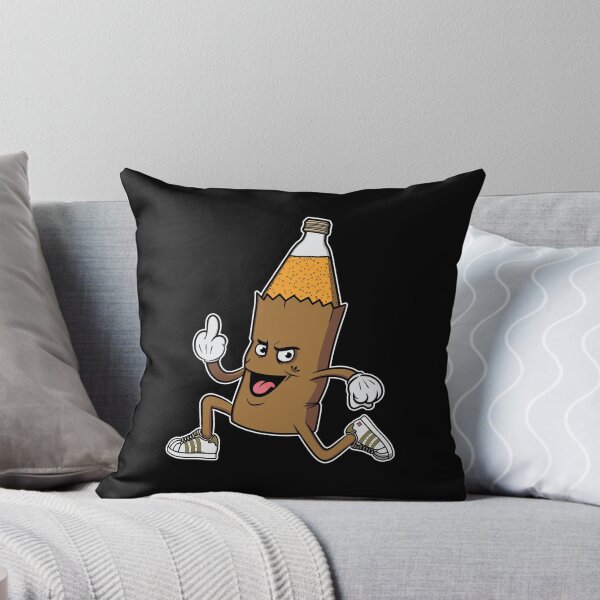 Item preview, 40oz Beer Bottle in a Brown Paper Bag Cartoony Mascot  designed and sold by PhatStylez.
