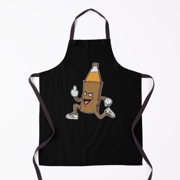 Item preview, 40oz Beer Bottle in a Brown Paper Bag Cartoony Mascot designed and sold by PhatStylez.