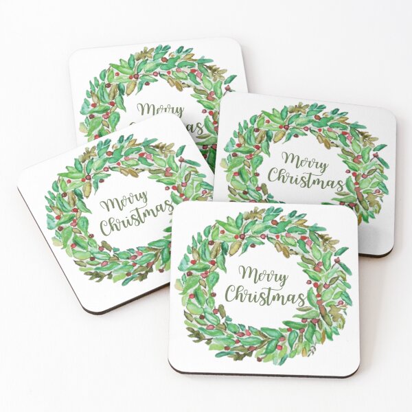 Item preview, Wing Light Art Designs Merry Christmas Wreath designed and sold by Wing Light Art Designs.