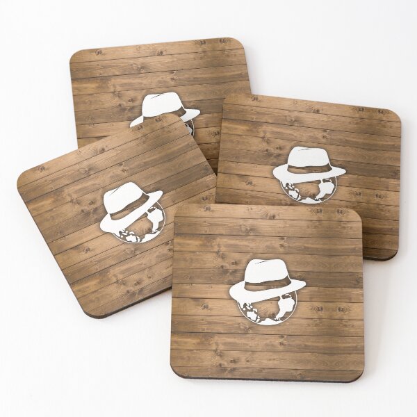 Item preview, The Hat Club | white logo + woody background designed and sold by LuluMeki.