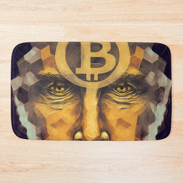 Item preview, Arte de la fantasía del logotipo de Bitcoin designed and sold by HodlerSqvad.