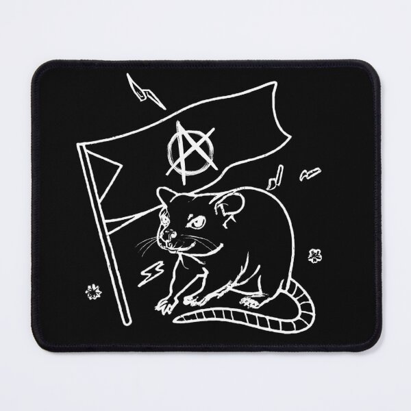 Item preview, Anarchist flag rat designed and sold by tsfea.