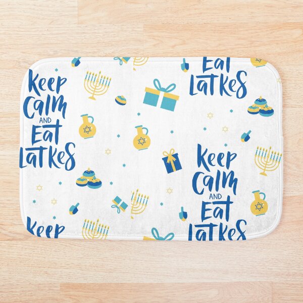 Aperçu de l'œuvre Reste calme et mange des latkes créée et vendue par Nelli Designz.