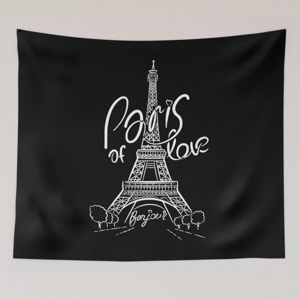 Item preview, Paris Of Love Art Design Draw Street Art Text Phrase Quote Graphic designed and sold by BK-Fishing.