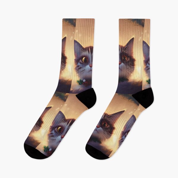 Item preview, Cute Christmas cat designed and sold by omar-alsayed52.