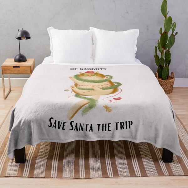 Item preview, Be Naughty and Save Santa the Trip designed and sold by SushiAnn.