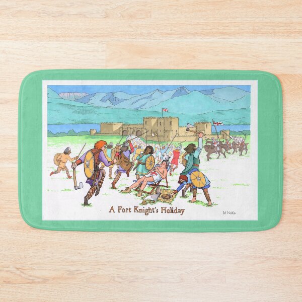 Item preview, A Fort Knight's Holiday - Medieval humor poster designed and sold by MNoblestudio.