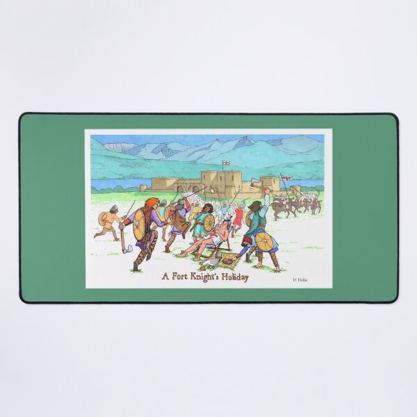 Item preview, A Fort Knight's Holiday - Medieval humor poster designed and sold by MNoblestudio.