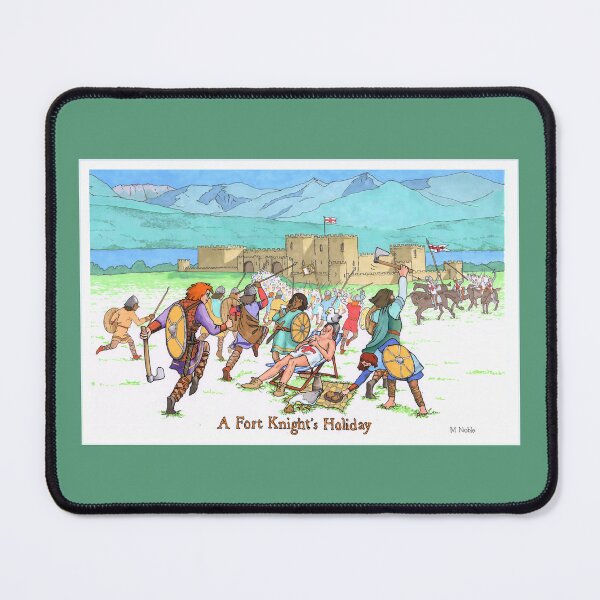 Item preview, A Fort Knight's Holiday - Medieval humor poster designed and sold by MNoblestudio.