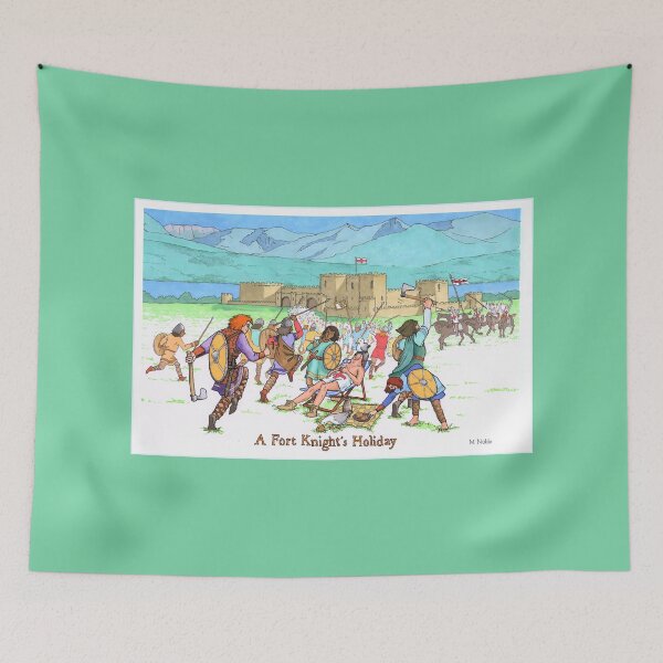 Item preview, A Fort Knight's Holiday - Medieval humor poster designed and sold by MNoblestudio.