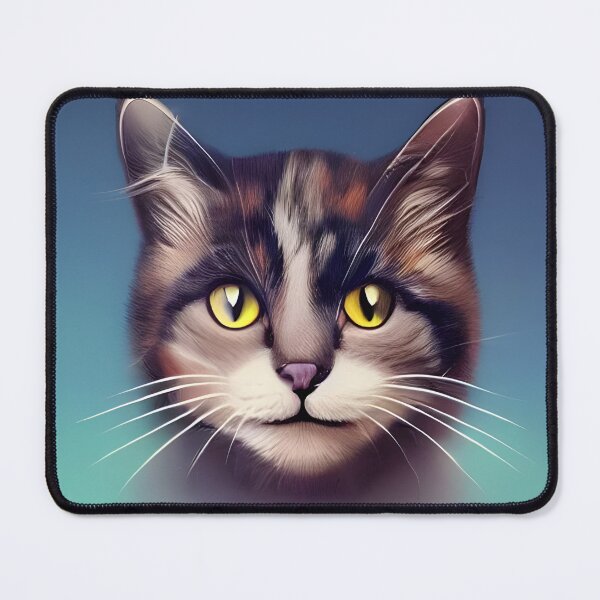 Item preview, Yellow Eyes Lovely Cartoonish Cat | designed and sold by Darlingly.