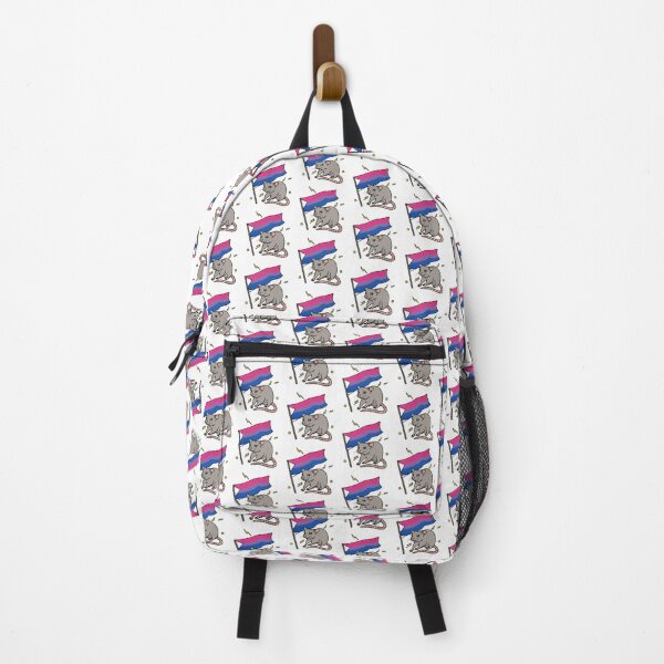 Item preview, LGBTQ cute bisexual pride flag rat designed and sold by tsfea.