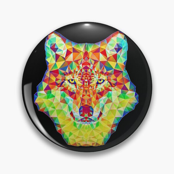 Item preview, Rainbow Geometric Wolf designed and sold by MMwolfdogden.