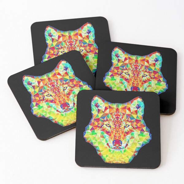 Item preview, Rainbow Geometric Wolf designed and sold by MMwolfdogden.
