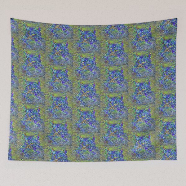 Item preview, Artificial neural style Post-Impressionism cat designed and sold by blackhalt.