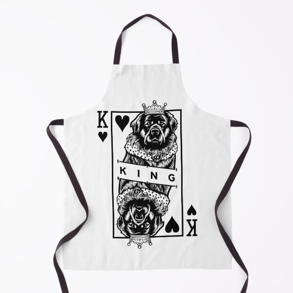 Item preview, Newfoundland King Of Hearts Funny Dog Playing Card Pop Art designed and sold by GrandeDuc.