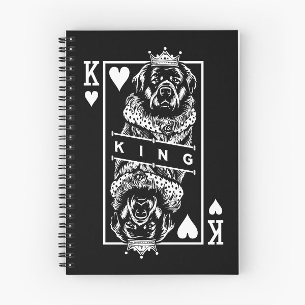 Item preview, Newfoundland King Of Hearts Funny Dog Playing Card Pop Art designed and sold by GrandeDuc.
