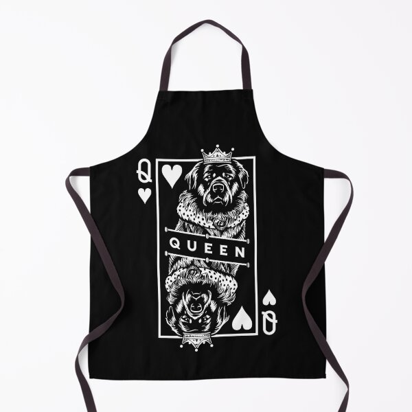 Item preview, Newfoundland Queen Of Hearts Funny Dog Playing Card Pop Art designed and sold by GrandeDuc.